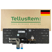 Load image into Gallery viewer, TellusRem Ersatz-Tastatur kompatibel mit Lenovo ThinkPad P16 Gen 1, Lenovo ThinkPad P16 Gen 2 - Deutsches QWERTZ-Layout, beleuchtet, TrackPoint, NumPad
