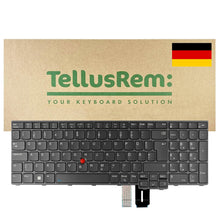 Load image into Gallery viewer, TellusRem Ersatz-Tastatur kompatibel mit Lenovo ThinkPad P16 Gen 1, Lenovo ThinkPad P16 Gen 2 - Deutsches QWERTZ-Layout, beleuchtet, TrackPoint, NumPad
